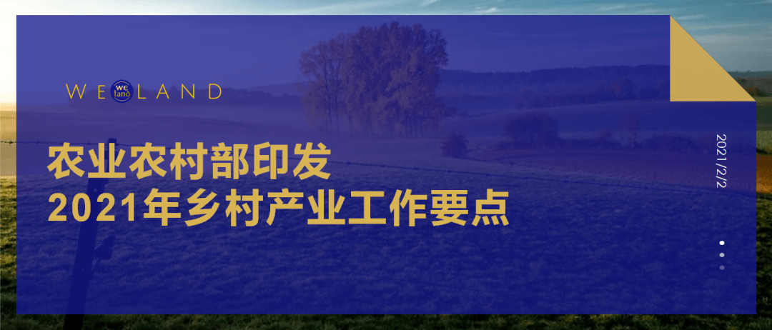 年农业农村部印发《关于落实党中央、国务院农业农村重点工作部署的实施意见》